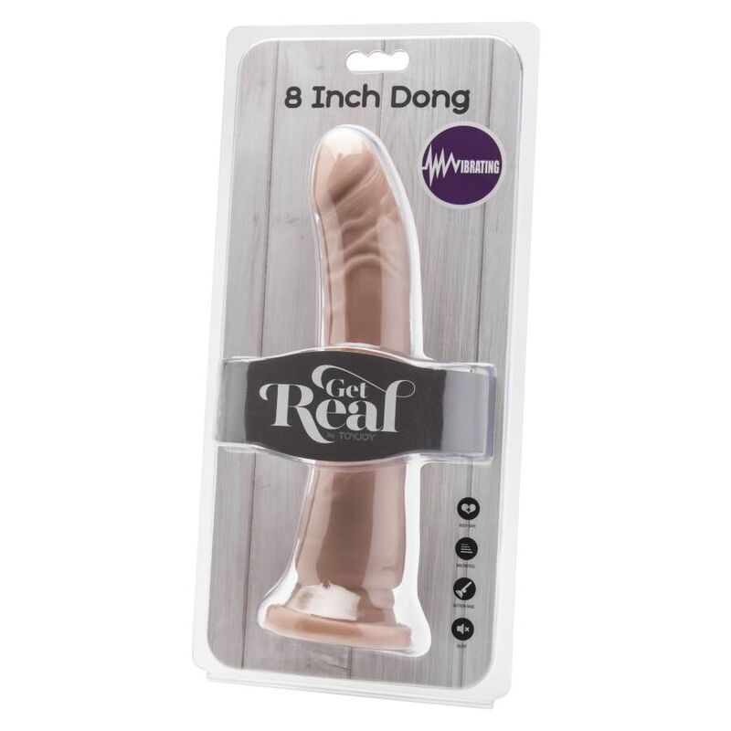 GET REAL - DILDO VIBRANTE 20,5 CM NATURALE