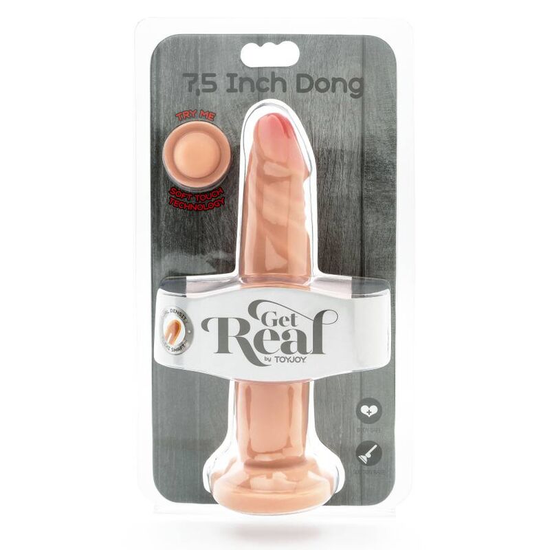 GET REAL - DONG DOPPIA DENSITÀ 19 CM NUDE
