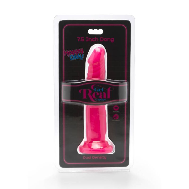 GET REAL - HAPPY DICKS FALLO 19 CM ROSA