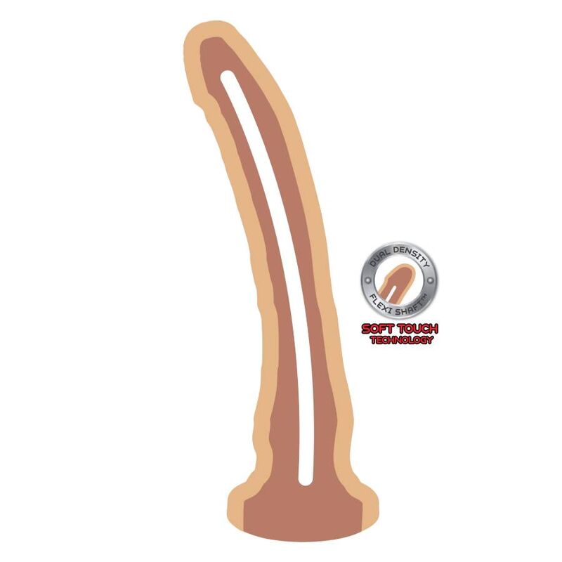 GET REAL - DONG DOPPIA DENSITÀ 20,5 CM CARNE