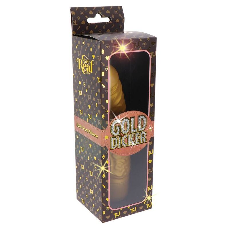 GET REAL - GOLD DICKER STIM VIBRATORE COLOR ORO