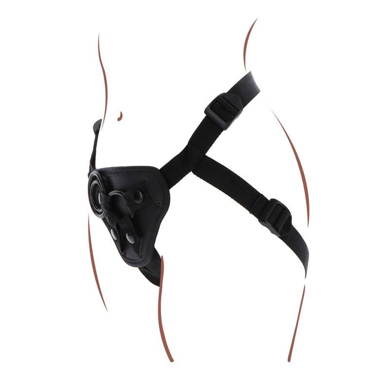 GET REAL - HARNESS CON CINGHIE REGOLABILI NERO