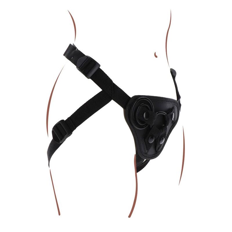GET REAL - HARNESS CON CINGHIE REGOLABILI NERO