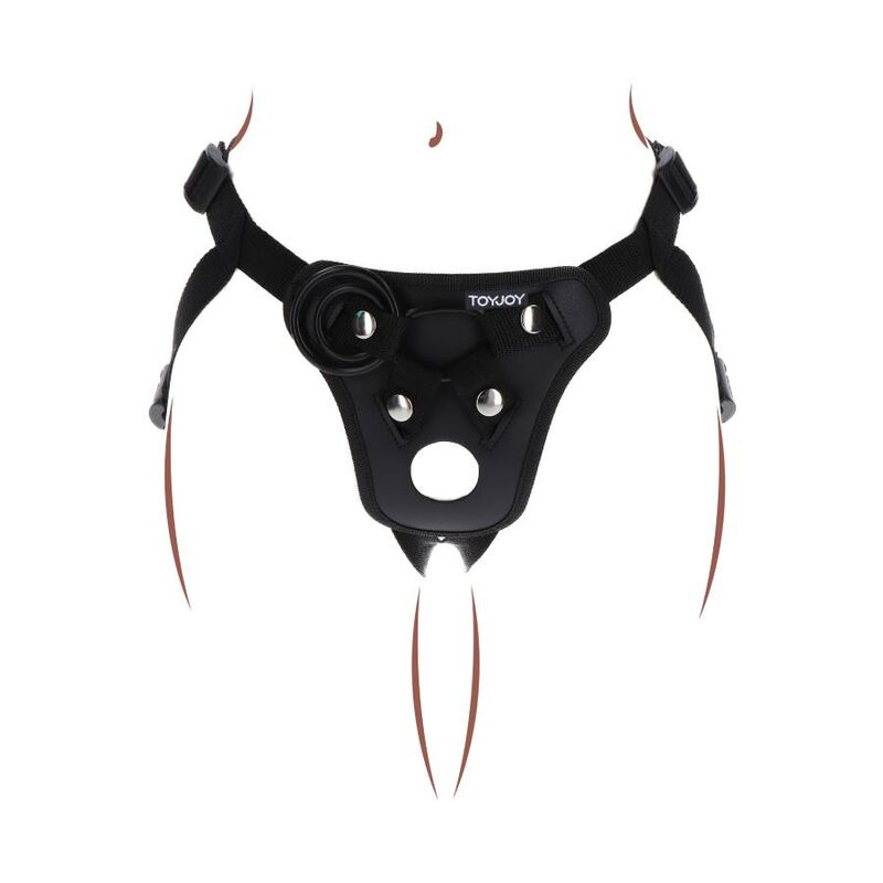GET REAL - PLEASURE HARNESS CON CINGHIE REGOLABILI NERO