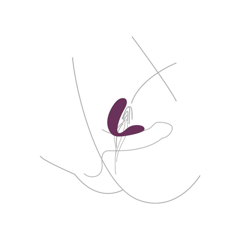 XOCOON - BOUND LOVE VIBRATORE DI COPPIA VIOLA