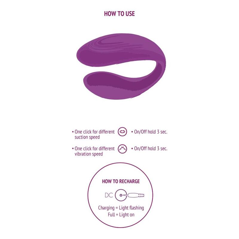 XOCOON - BOUND LOVE VIBRATORE DI COPPIA VIOLA