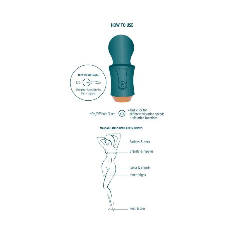 XOCOON - THE TRAVELLER WAND MASSAGGIATORE VERDE