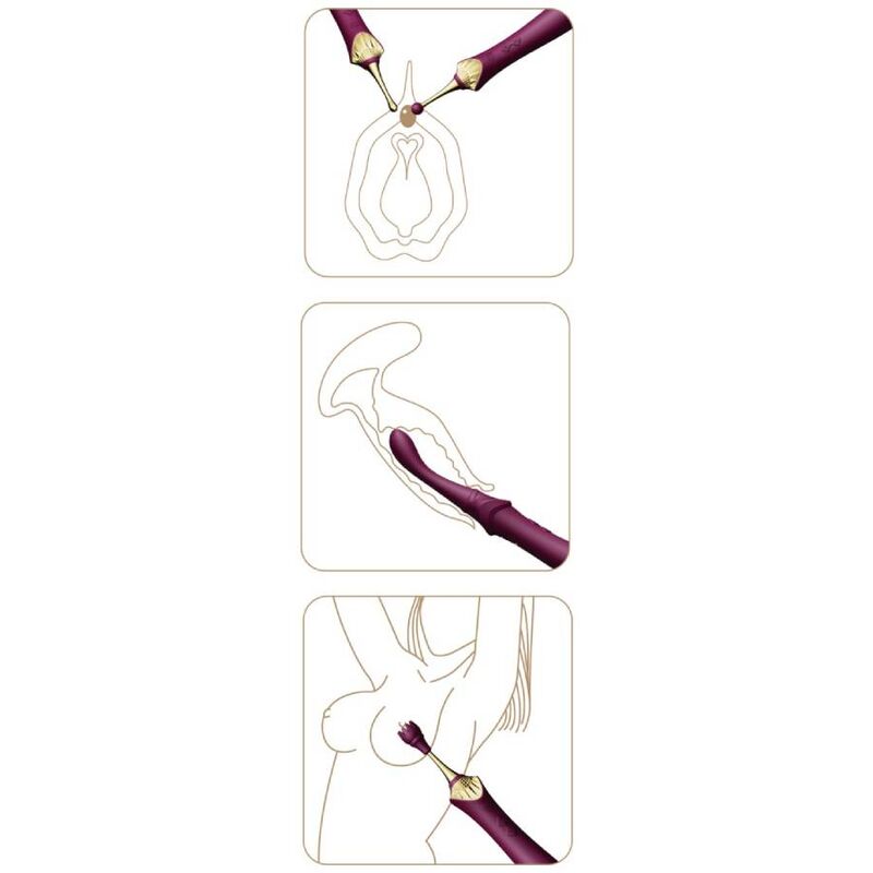 ZALO - BESS 2 MASSAGGIATORE CLITORIDEO NERO