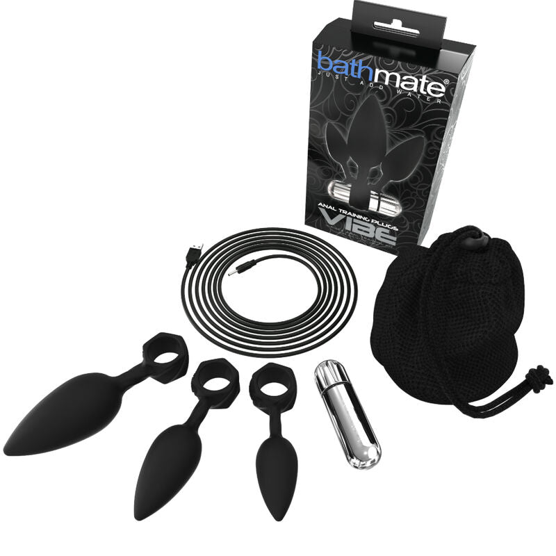 BATHMATE VIBE KIT -ANAL TRAINING PLUGS VIBRANTI