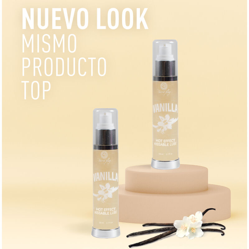 SECRETPLAY - LUBRIFICANTE 2-1 AROMA VANIGLIA EFFETTO CALORE 50 ML