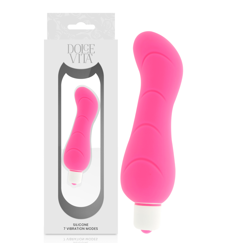 DOLCE VITA - VIBRATORE G-SPOT IN SILICONE ROSA