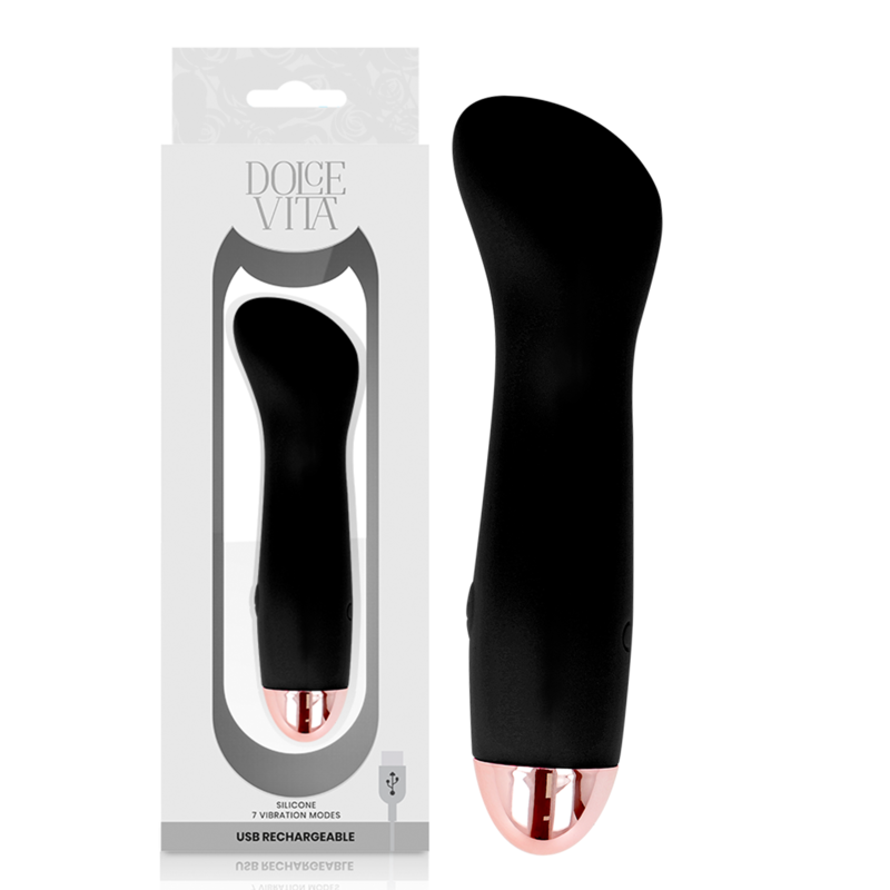 DOLCE VITA - ONE VIBRATORE RICARICABILE 7 VELOCITÀ NERO