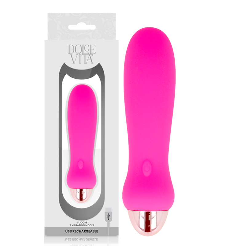 DOLCE VITA - FIVE VIBRATORE RICARICABILE 7 VELOCITÀ ROSA