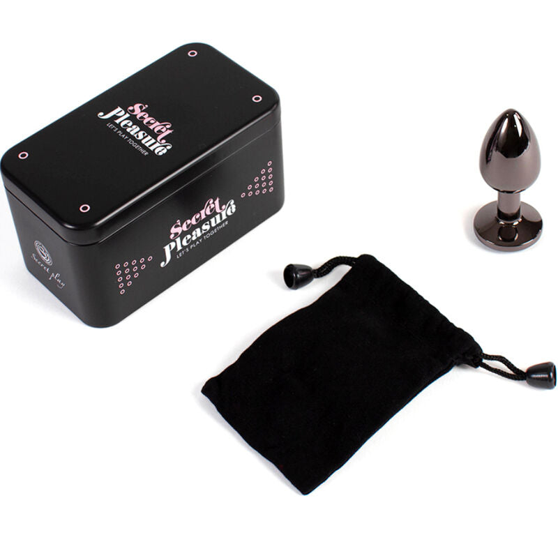 SECRETPLAY - PLUG ANALE GUNMETAL PICCOLO 7 CM