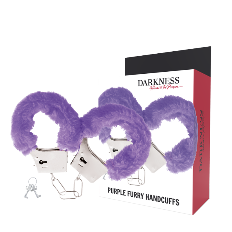 DARKNESS - MANETTE IN METALLO CON FODERA LILLA