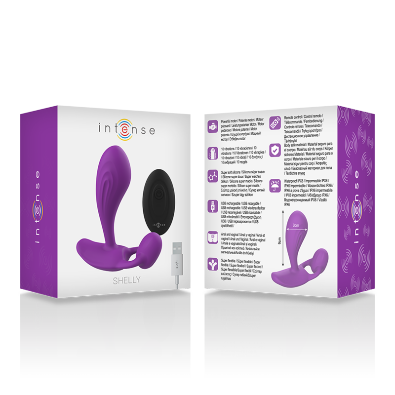 INTENSE - SHELLY PLUG ANALE TELECOMANDO VIOLA