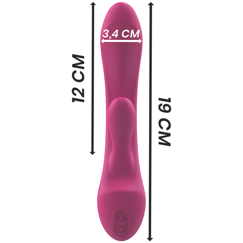 INTENSE - LUIGI VIBRATORE RABBIT SILICONE LIQUIDO ROSA