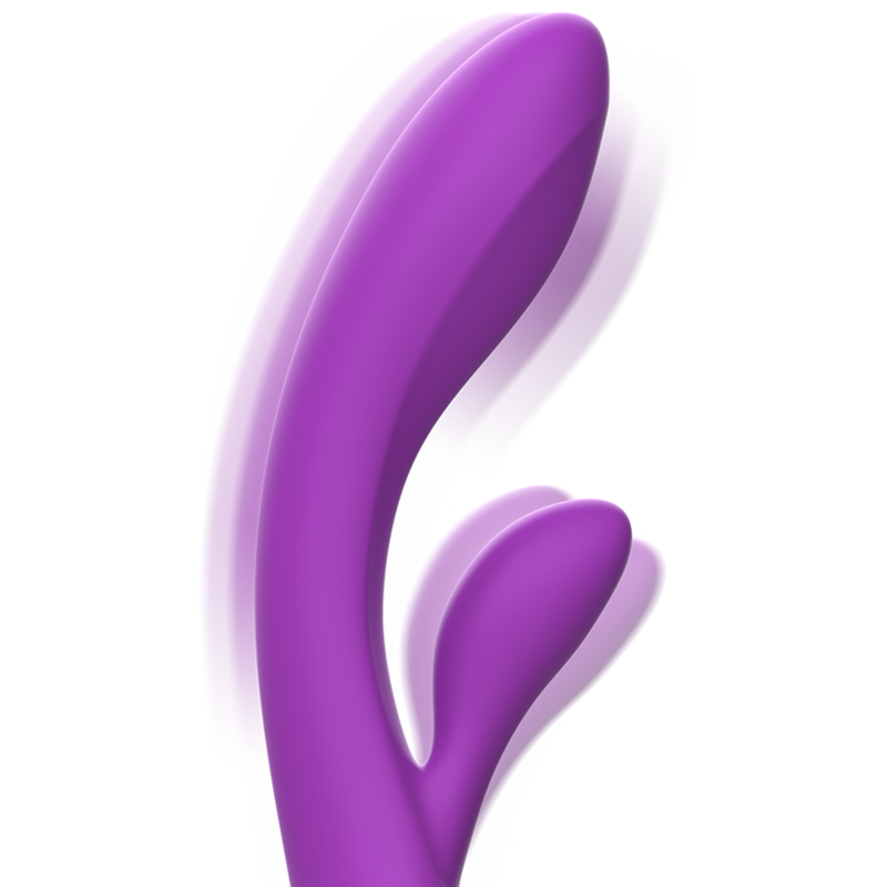 INTENSE - LUIGI VIBRATORE RABBIT SILICONE LIQUIDO VIOLA