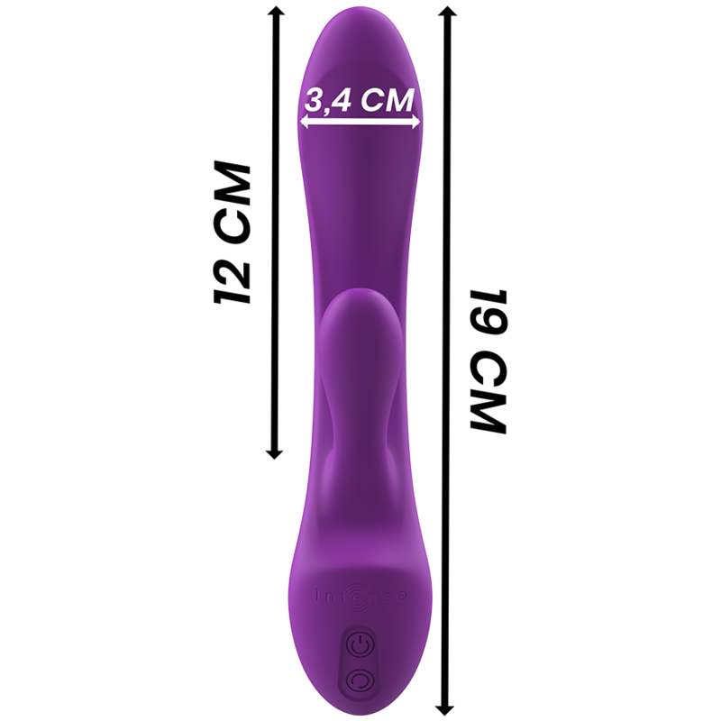 INTENSE - LUIGI VIBRATORE RABBIT SILICONE LIQUIDO VIOLA