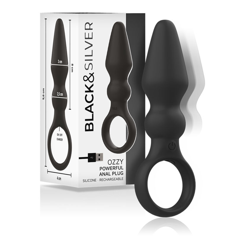 PLUG ANALE VIBRANTE RICARICABILE, SILICONE PREMIUM LUSSO, 10 MODALITÀ VIBRAZIONE