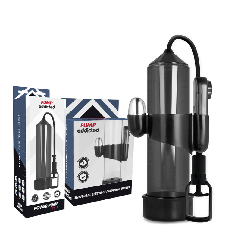 PUMP ADDICTED - RX7 POMPA VIBRANTE PER POTENZIAMENTO PENE NERA