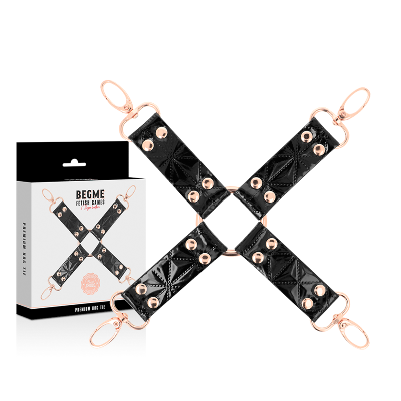 BEGME - BLACK EDITION HOG TIE IN PELLE VEGANA