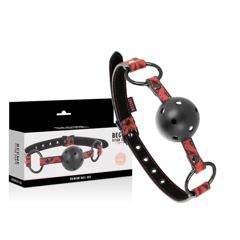 BEGME RED EDITION - GAG IN PELLE VEGANA