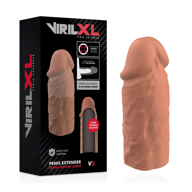 VIRILXL -V3 PROLUNGA PENE IN SILICONE LIQUIDO SCURA