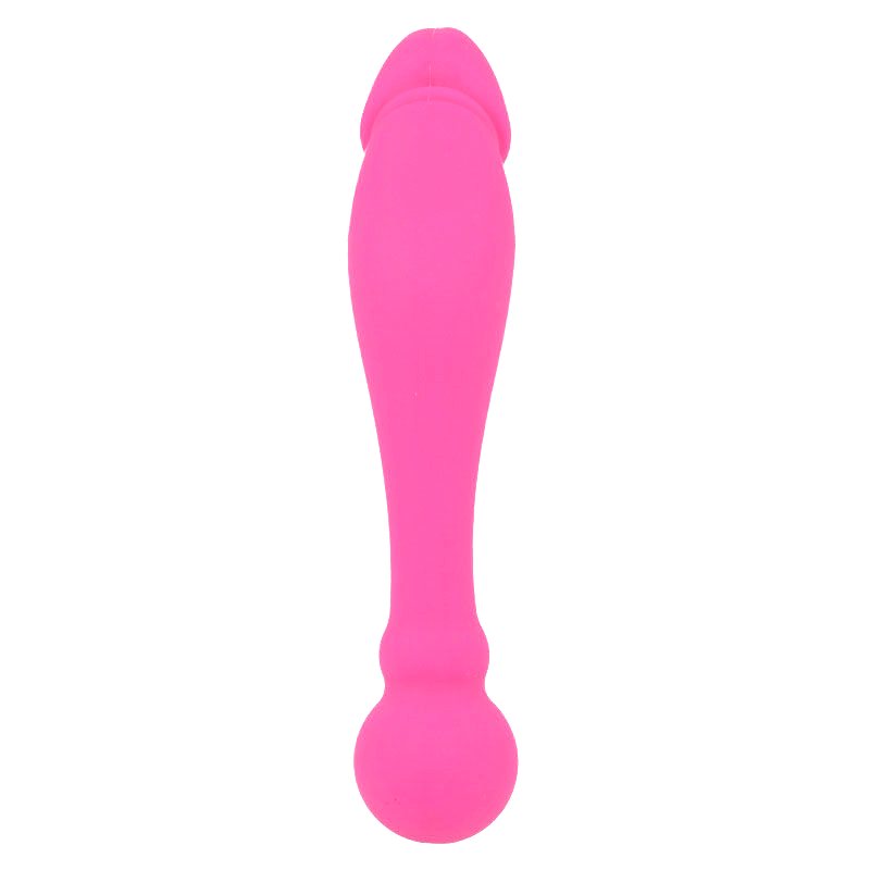 INTENSE - RICK MASSAGGIATORE DOPPIO IN SILICONE ROSA
