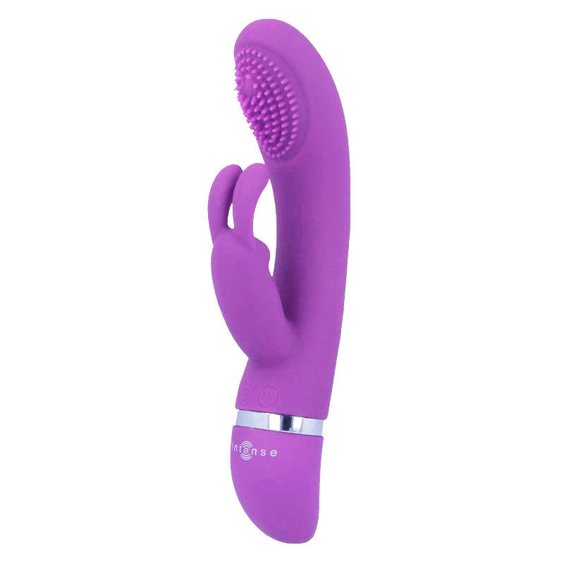 INTENSE - SUSY VIBRATORE OSCILLANTE IN SILICONE CON RABBIT LILLA