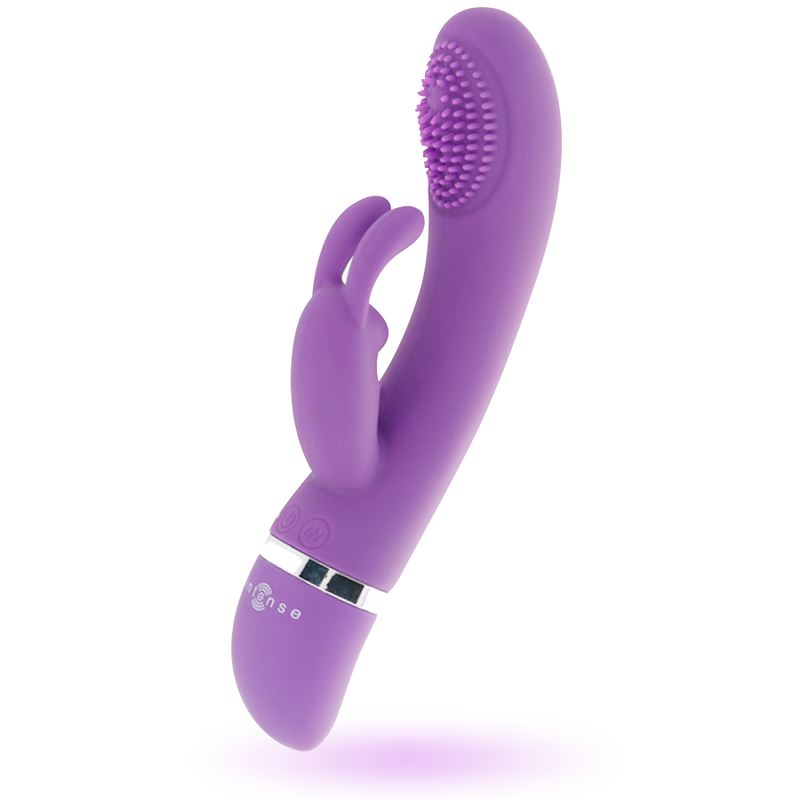 INTENSE - SUSY VIBRATORE OSCILLANTE IN SILICONE CON RABBIT LILLA