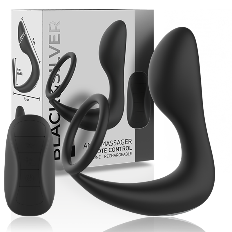 STIMOLATORE PROSTATA DOPPIO MOTORE, TELECOMANDO WIRELESS, 10 MODALITÀ VIBRANTI
