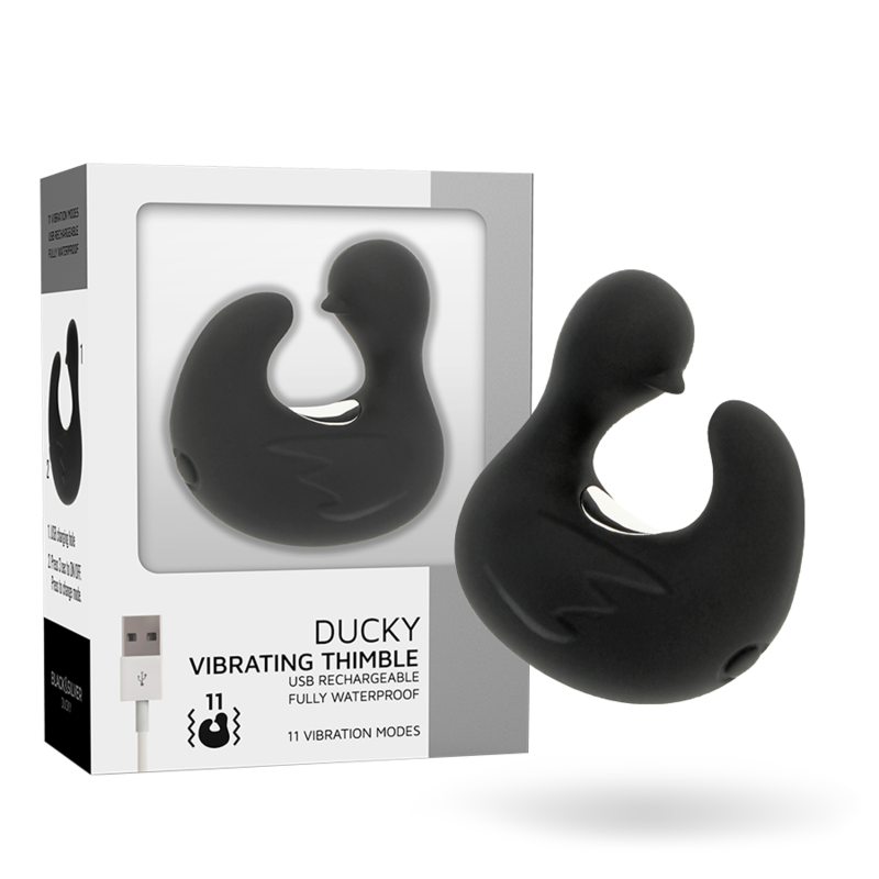 DITALE VIBRATORE RICARICABILE IN SILICONE DUCKY