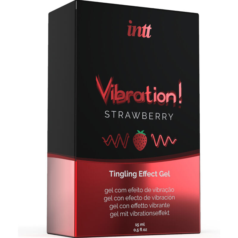 INTT - GEL LIQUIDO VIBRANTE STIMOLANTE INTIMO AROMA FRAGOLA 15ML