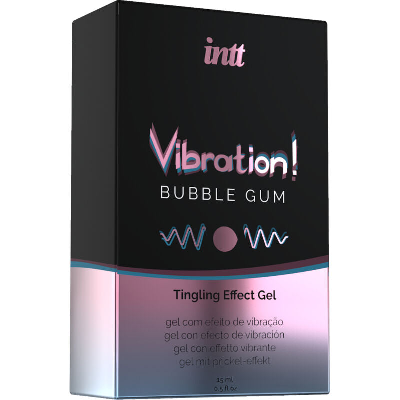 INTT - GEL LIQUIDO VIBRANTE STIMOLANTE INTIMO AROMA BUBBLE GUM 15ML