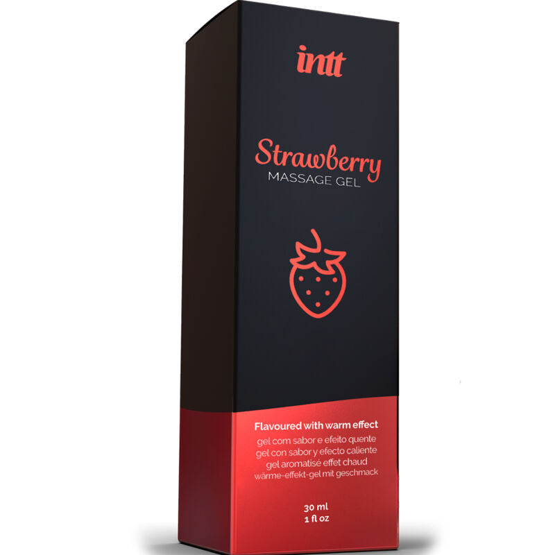 INTT - GEL DA MASSAGGIO CON EFFETTO RISCALDANTE AROMA FRAGOLA