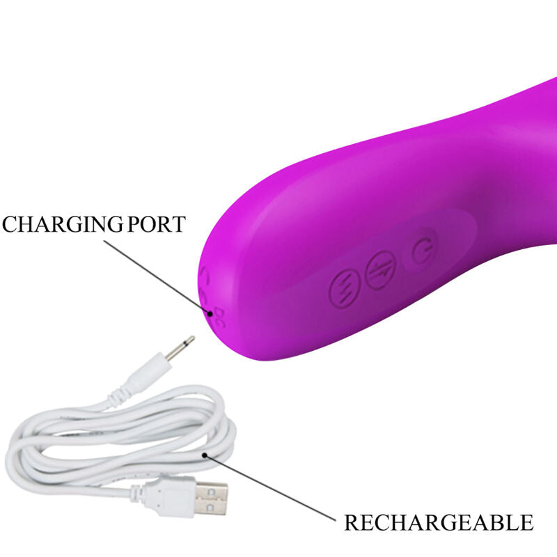 PRETTY LOVE - REESE VIBRATORE CON ROTAZIONE VIOLA