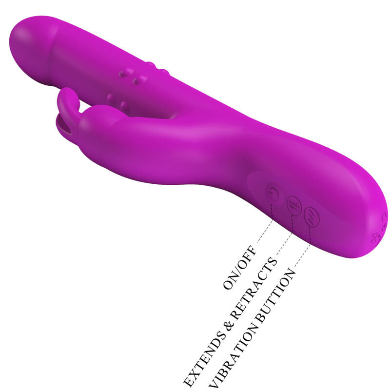 PRETTY LOVE - REESE VIBRATORE CON ROTAZIONE VIOLA
