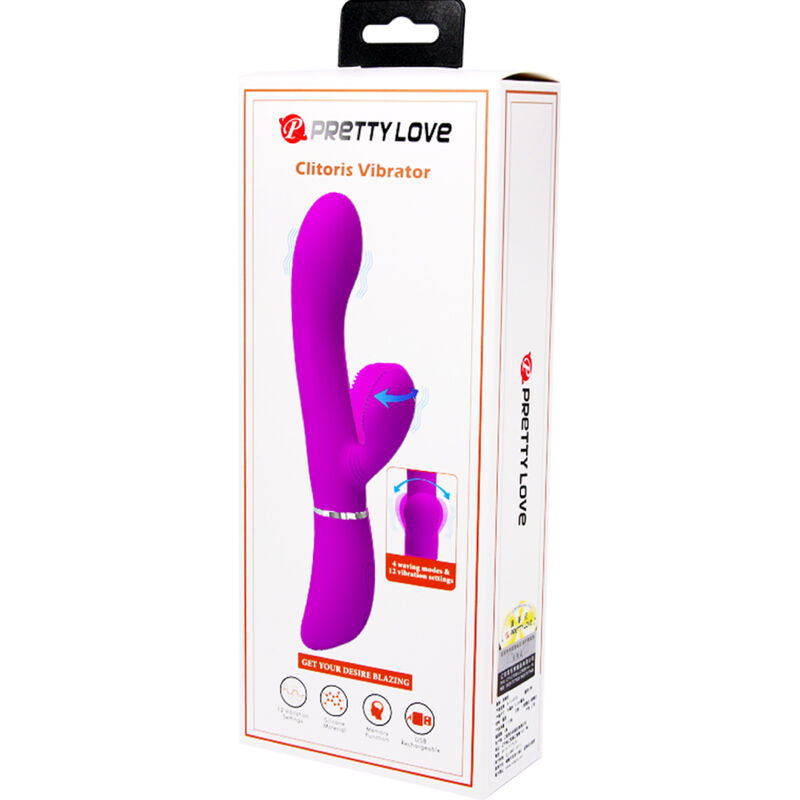 PRETTY LOVE - CLITORIS VIBRATORE E STIMOLATORE CON LINGUA
