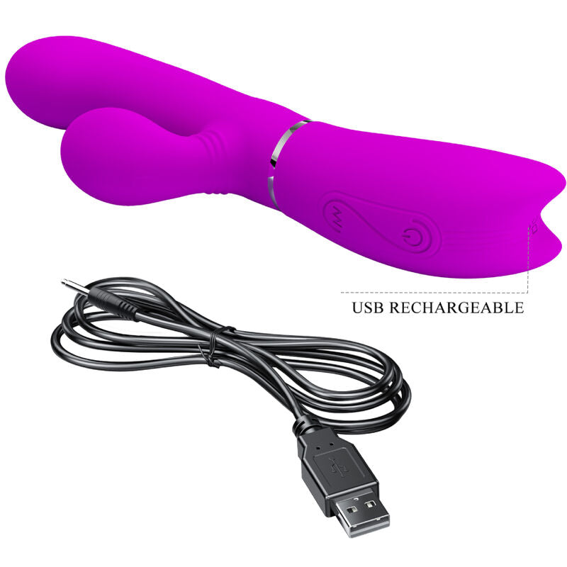 PRETTY LOVE - CLITORIS VIBRATORE E STIMOLATORE CON LINGUA
