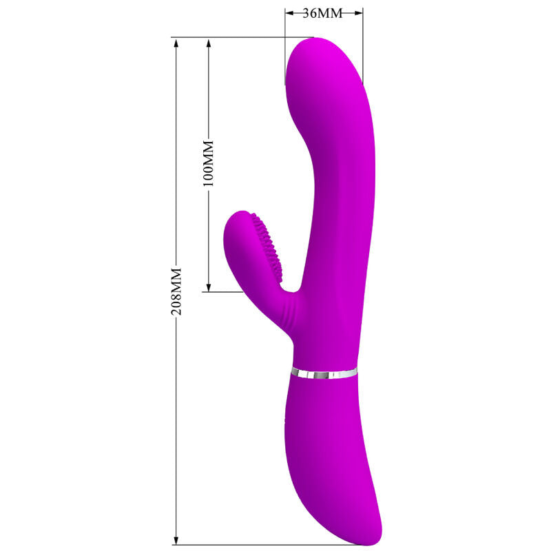 PRETTY LOVE - CLITORIS VIBRATORE E STIMOLATORE CON LINGUA