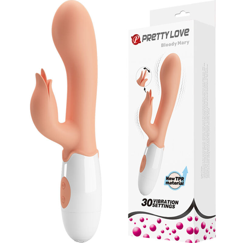 PRETTY LOVE - BLOODY MARY VIBRATORE CON STIMOLATORE CLITORIDE