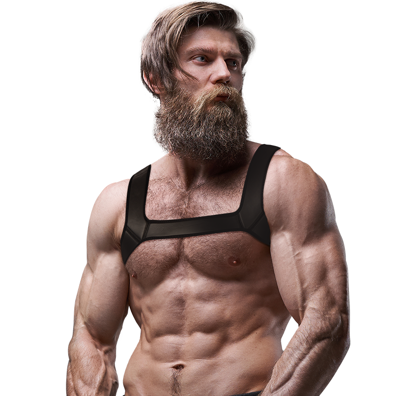 FETISH SUBMISSIVE ATTITUDE - HARNESS TORACE IN NEOPRENE PER UOMO TAGLIA M