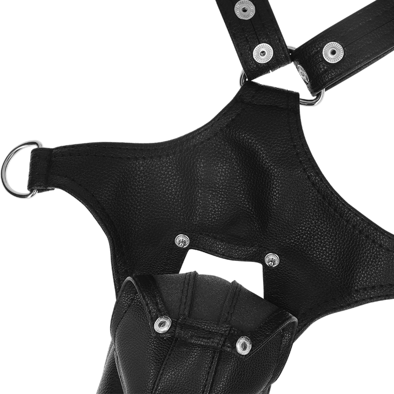 FETISH SUBMISSIVE ATTITUDE - HARNESS JOCK STRAP IN ECOPELLE DA UOMO