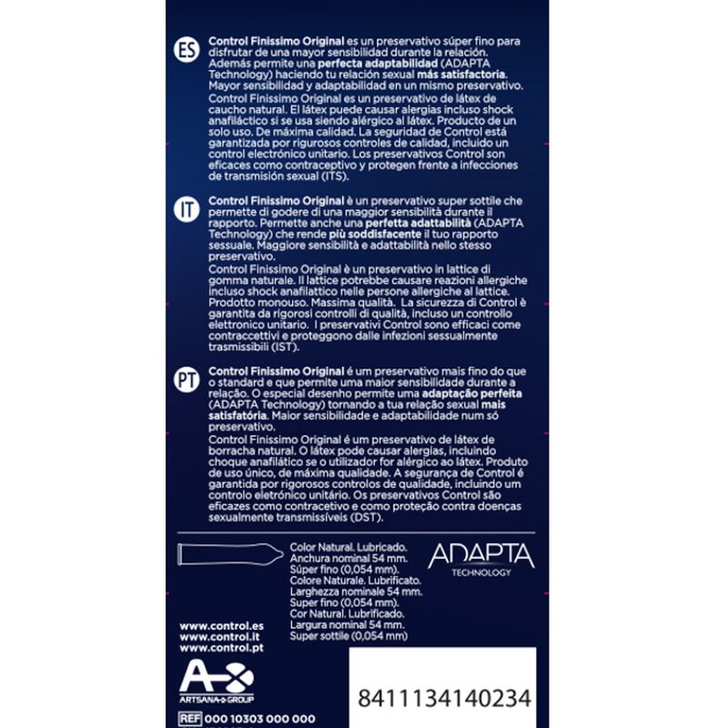 CONTROL - FINISSIMO ORIGINAL PRESERVATIVI 6 PZ