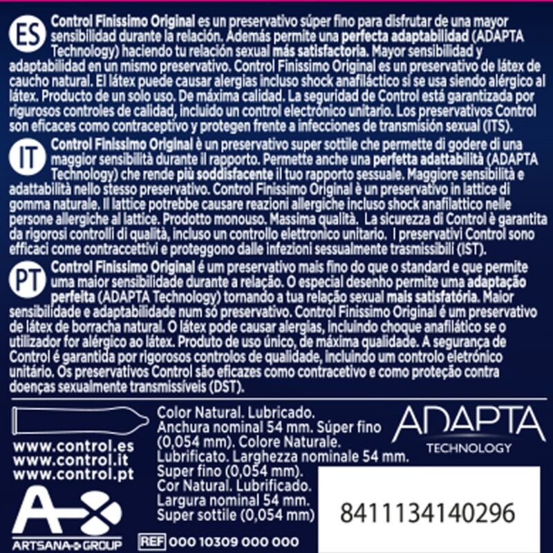 CONTROL - FINISSIMO PRESERVATIVO 3 UNITÀ