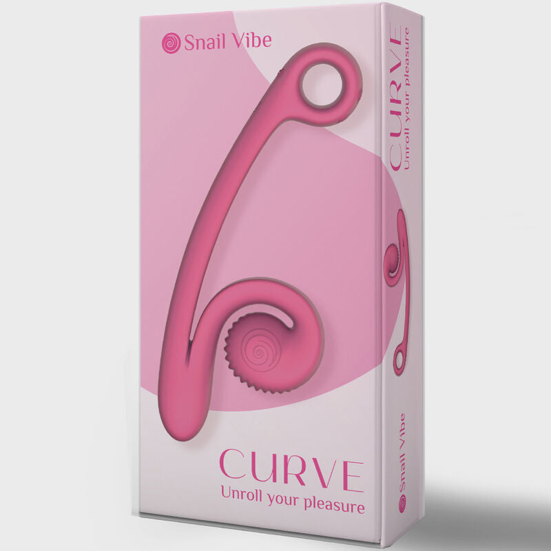 SNAIL VIBE - VIBRATORE CURVO STIMOLATORE PUNTO G ROSA