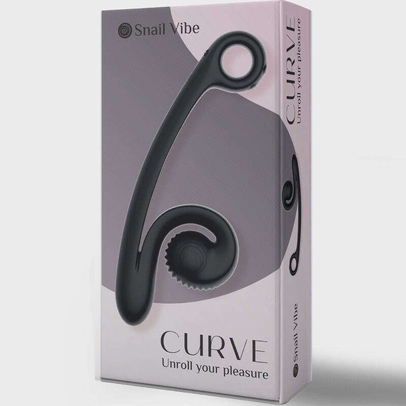 SNAIL VIBE - VIBRATORE CURVO STIMOLATORE PUNTO G NERO