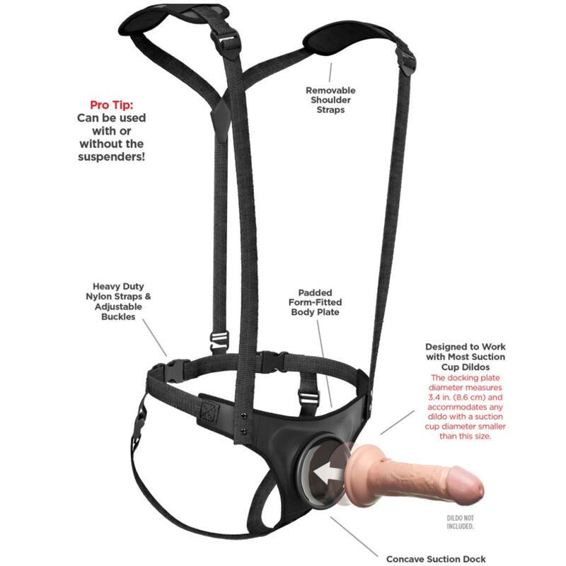 PIPEDREAMS - BODY DOCK HARNESS CON BRETELLE