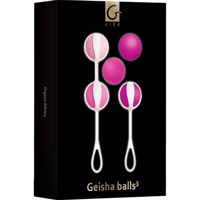 G-VIBE - SET 5 GEISHA BALLS PESI DIVERSI ROSA